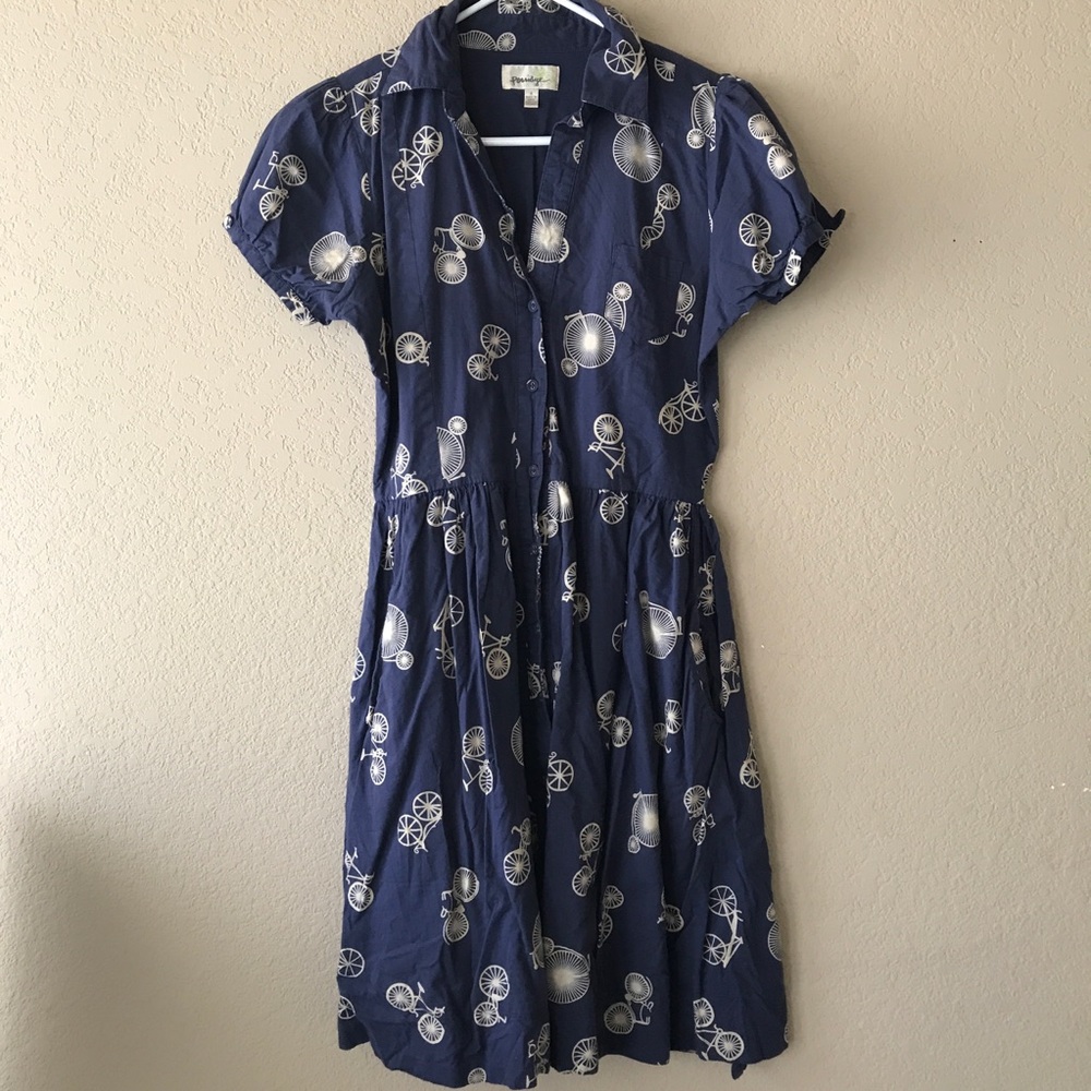 Very rare Anthropologie bicycle bike dress